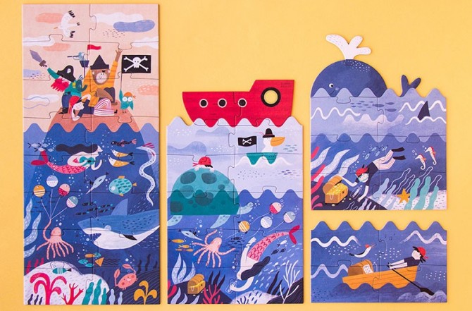 Puzzle dla dzieci progresywne Londji - Odkrywaj skarby